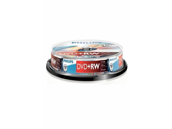 Philips - 10 x DVD+RW - 4.7 GB 1x - 4x - spindel