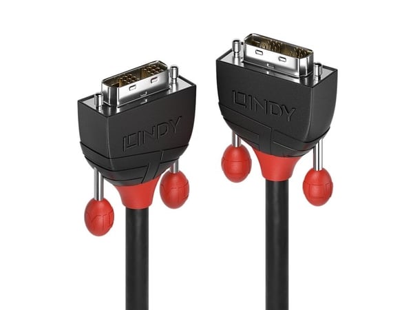 Lindy 36258, 5 m, DVI-D, DVI-D, Hankjønn, Hankjønn, Svart