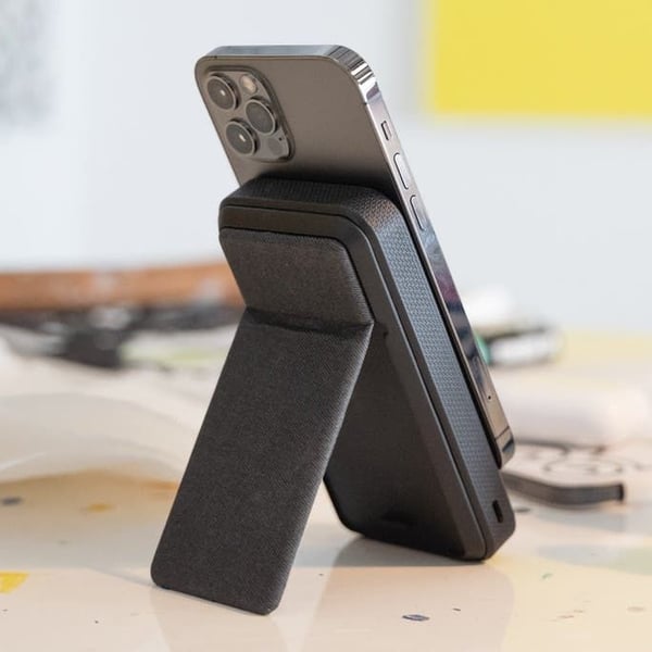 mophie Snap + powerstation stand, 10000 mAh, Lithium-Ion (Li-Ion), Trådløs lading, 20 W, Sort