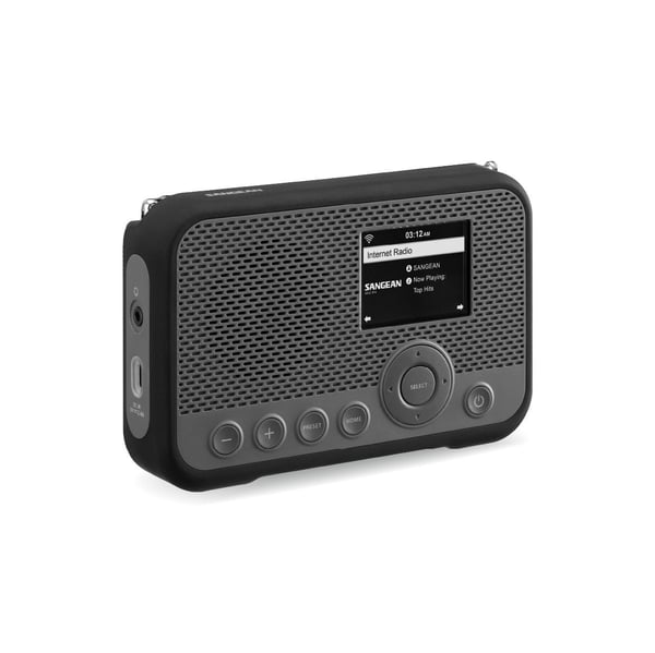 Sangean WFR-39 internetradio DAB FM oppladbar grå/svart