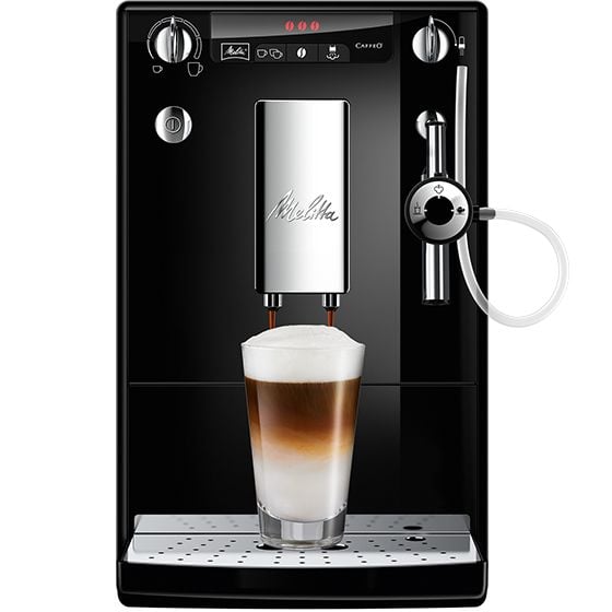 Melitta CAFFEO SOLO & Perfect Milk - Automatisk kaffemaskin med melkeskummer - 15 bar - svart
