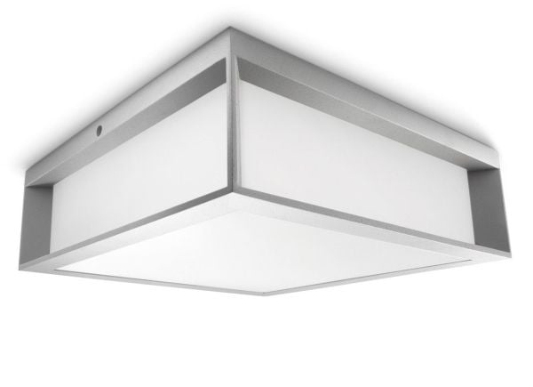 Philips EcoMoods Utomhusarmaturer, Väggbelysning för utomhusbruk, Grå, Gjuten aluminium, IP44, Trädgård, Terass, II