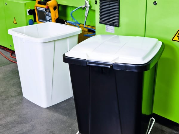 Lock till papperskorg Durabin® 90L fyrkantigt, gult