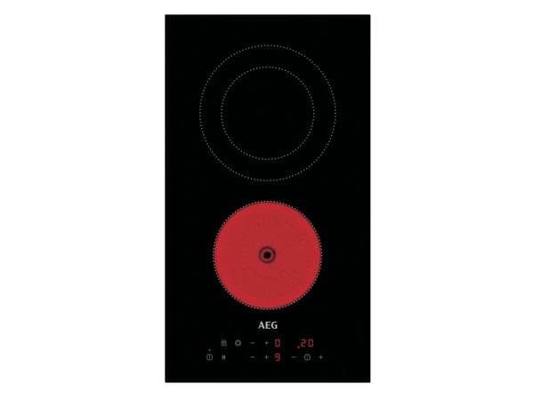 AEG HRB32310CB, Musta, Kiinteä, 29 cm, Keraaminen, Keraaminen lasi, 2 alue(tta)