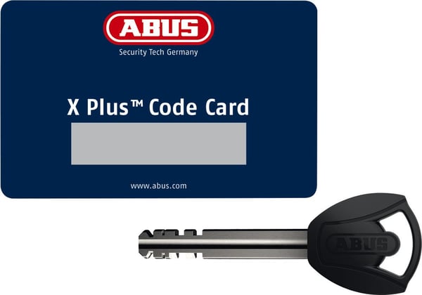 ABUS 59715, Ketjulukko, Musta, Punainen, Karkaistu teräs, Avain, 41 mm, 1200 mm