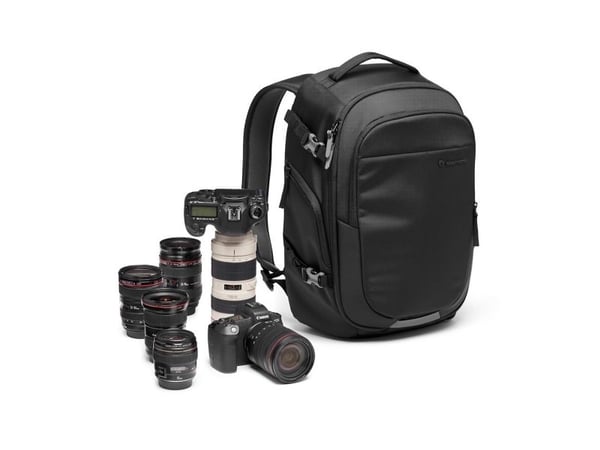 Manfrotto MB MA3-BP-GM, reppu, Universal, olkahihna, kannettavan tietokoneen lokero, musta