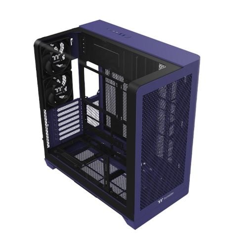 Thermaltake CA-11F-00MNWN-00, Midi Tower, PC, Blå, ATX, micro ATX, Mini-ITX, SPCC, Härdat glas, Multi