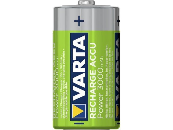 Varta -56714B, Ladattava akku, C, Nikkelimetallihybridi (NiMH), 1,2 V, 2 kpl, 3000 mAh