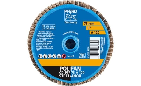 PFERD COMBIDISC Mini-POLIFAN, 7,5 cm, 10 stykker