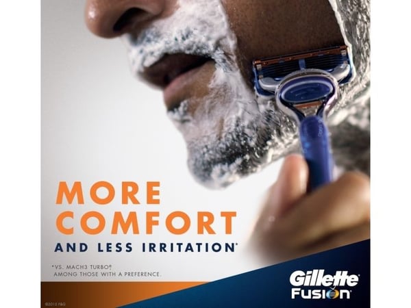 Gillette Fusion - Genopfyldelig barberklingepatron - han - 5 klinger (pakke med 4)