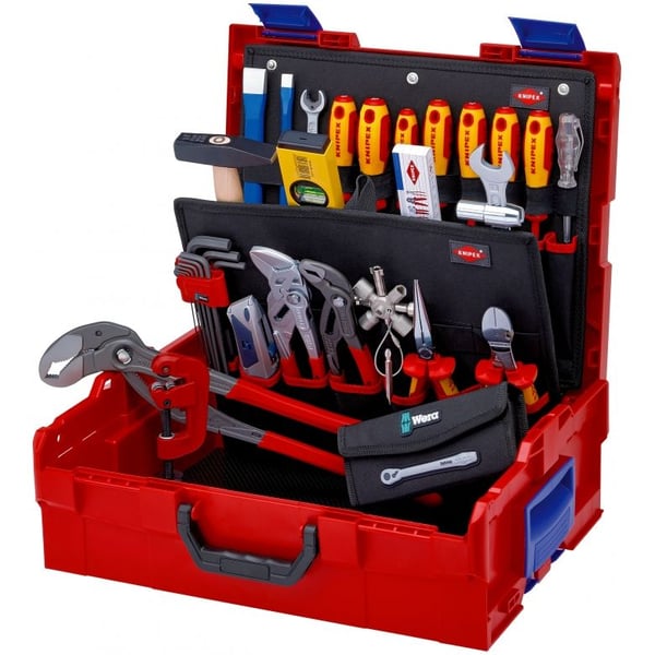 Knipex 00 21 19 LB S, Musta, Metallinen, Punainen, Keltainen, 442 mm, 357 mm, 151 mm, 9,4 kg, 375 x 311 x 107 mm