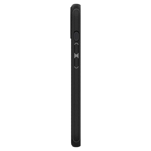 Spigen Mag Armor - Baksidesskydd för mobiltelefon - MagSafe-kompatibilitet - flexibel termoplastisk polyuretan (TPU) - mattsvart - för Apple iPhone 13