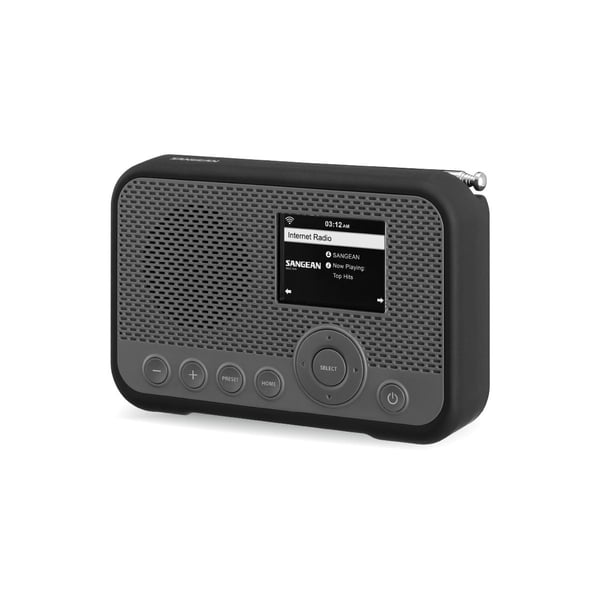 Sangean WFR-39 internetradio DAB FM oppladbar grå/svart