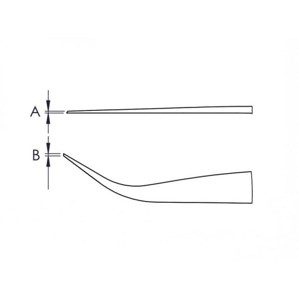 Knipex 92 81 03, Rustfritt stål, Svart, Rustfritt stål, Konisk, Buet, 17 g, 15 mm