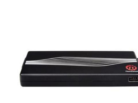 Thermaltake ToughPower Ultra Slim - Strømadapter - AC 115/230 V - 65 watt - aktiv PFC - svart