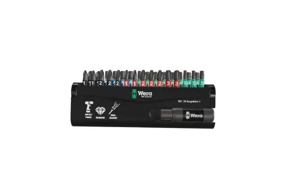 Wera Bit-Check 30 Impaktor 1 bitsats, 30 st., magnetisk bithållare