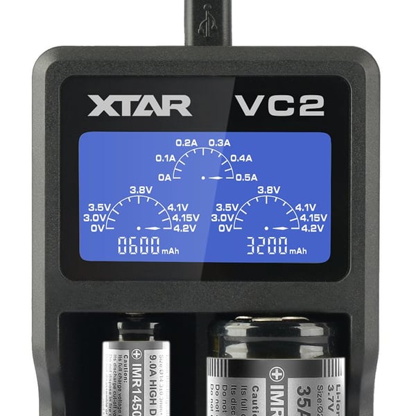 XTAR VC2, Litiumioni (Li-Ion)