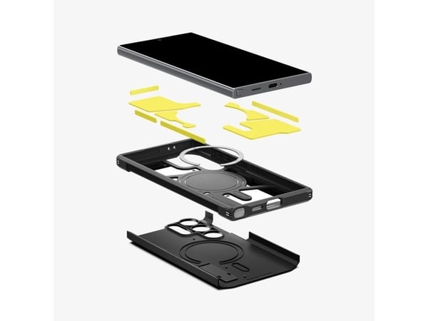 Spigen Tough Armor, Suojus, Samsung, Galaxy S24 Ultra, 17,3 cm (6.8"), musta