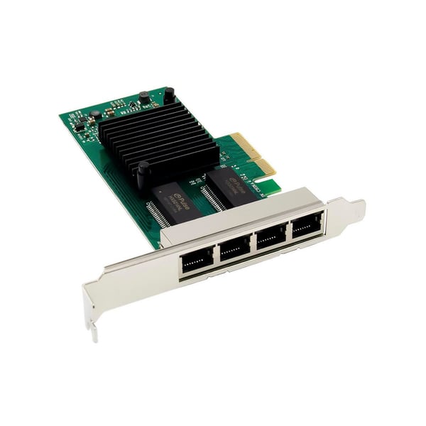 MicroConnect - Nätverksadapter - PCIe 2.0 x4 låg profil - Gigabit Ethernet x 4