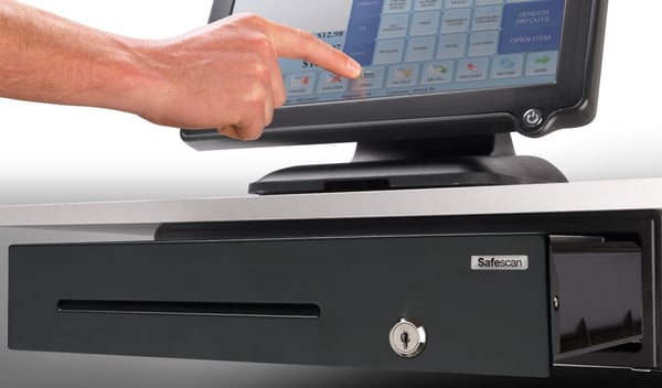 Safescan LD-4141, Sähkökäyttöinen kassalipas, Terästä, musta, DC, 24 V, 410 mm