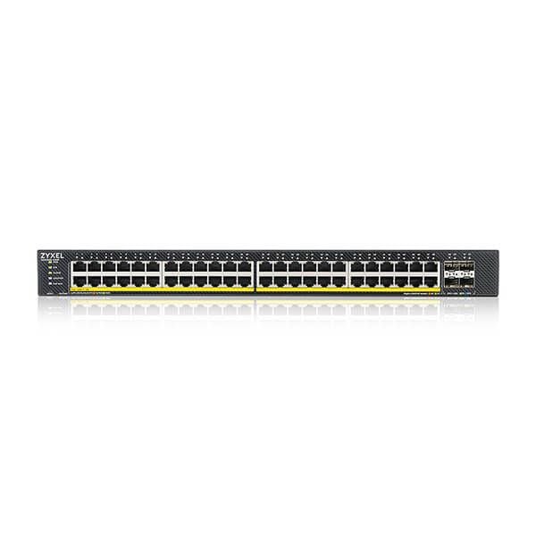 Zyxel XGS1935 Series XGS1935-52HP - Switch - administrert - L3 Lite - smart - 48 x 10/100/1000 (PoE) + 4 x 10 Gigabit SFP+ (opplenke) - rackmonterb...