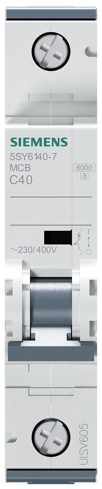 Siemens 5SY61407 5SY6140-7 Ledningssikkerikkerhedsafbryder 40 A 230 V, 400 V