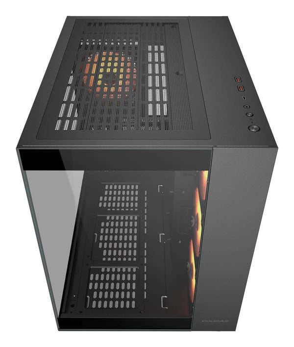 COUGAR CGR-5KA1B-RGB, Midi Tower, PC, Svart, ATX, micro ATX, Mini-ITX, Spela, Multi