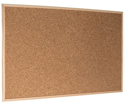 Esselte Korkkitaulu Economy puukehyksillä 60 x 90 cm, Puu, Puu, Korkki, Vaakasuuntaisesti, Standard, 595 mm