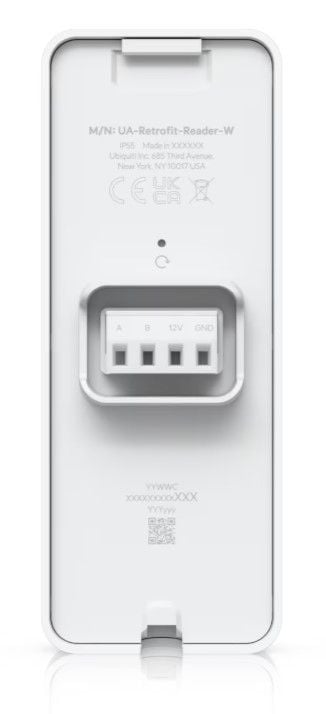 Ubiquiti UniFi Retrofit Reader - Bluetooth/NFC-närhetsläsare - kabelansluten, trådlös - Bluetooth 4.1 - 13.56 MHz - vit