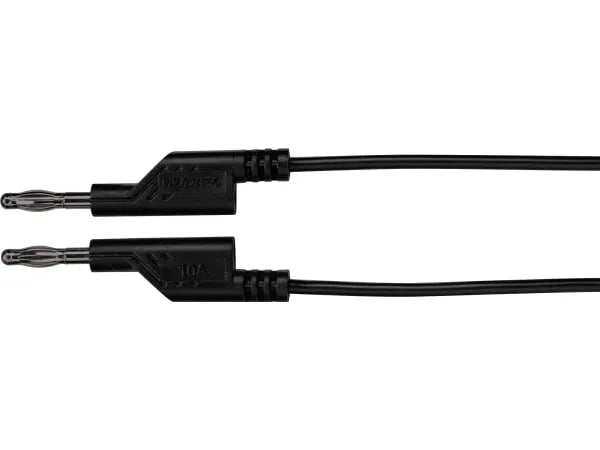 V-TCRAFT MS5/SW Mittausjohto Lamelliliitin 4 mm Lamelliitin 4 mm 5,00 m Musta 1 kpl