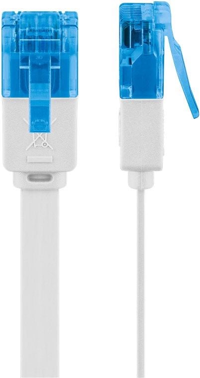Goobay 96303, 0,5 m, Cat6a, U/UTP (UTP), RJ-45, RJ-45, Hvit