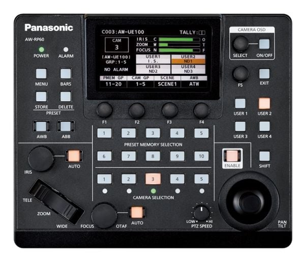 Panasonic AW-RP60GJ kamerakaukosäädin, langallinen