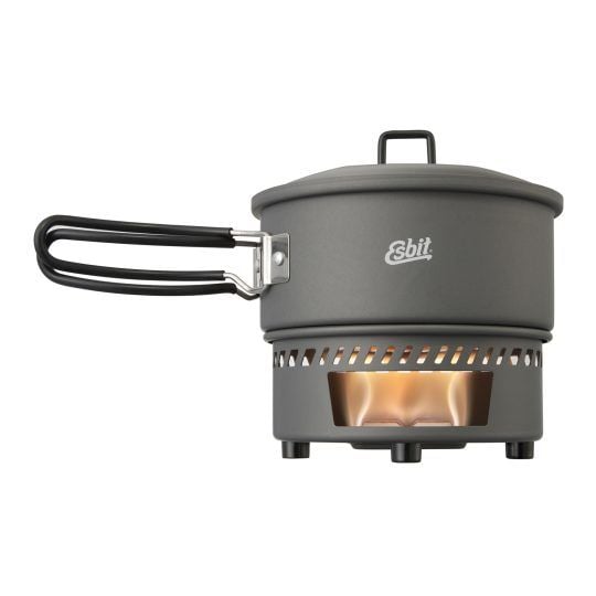 ESBIT Cookset for solid fuel, Burk, Gjuten aluminium, 1 l, Gjuten aluminium, Gjuten aluminium, Gjuten aluminium