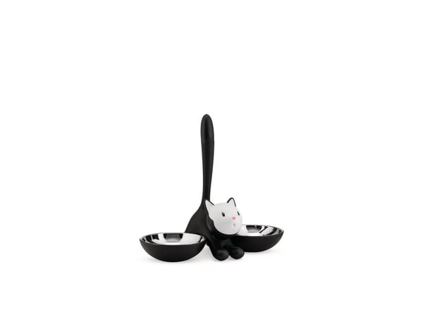 Alessi Tigrito AMMI09 B kattebolle 0,55 L rustfritt stål/termoplast, svart