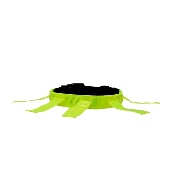 Dogman Reflexhalsband Med Flärpar Gul L
