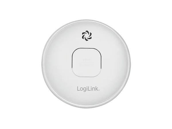LogiLink SC0016, Valosähköanturi, Langaton, Valkoinen, 85 dB, 3 m, Pintakiinnitys
