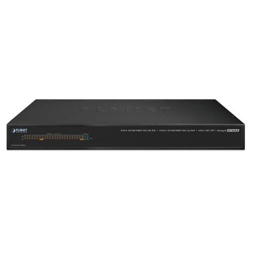 PLANET AVS-4210-24HP4X administrert AV-svitsj, 450W PoE, 4-port 10G SFP+