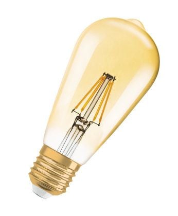OSRAM Vintage 1906 LED - LED hehkulamppu - muoto: G125 - kirkas viimeistely - E27 - 7 W (vastaa 51 W) - luokka E - lämmin valkoinen valo - 2400 K