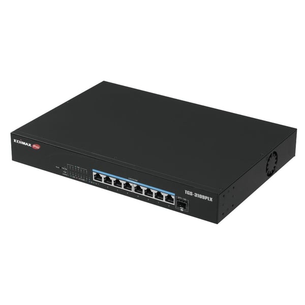 Edimax TGS-3109PLX nettverkssvitsj 8x 2.5GbE PoE++ 1x 10GbE SFP+ Web Smart