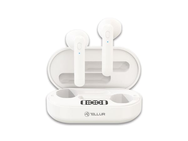 Tellur TLL511411, True Wireless Stereo (TWS), Musiikki, 44 g, Kuulokkeet, Valkoinen