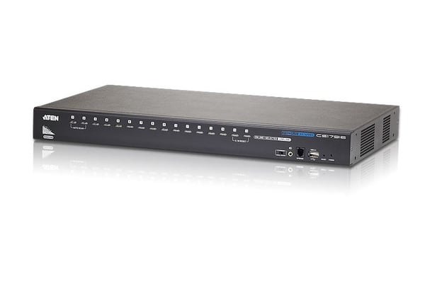 ATEN CS17916 - KVM / lyd / USB-svitsj - 16 x KVM/lyd/USB - 1 lokalbruker - stasjonær, rackmonterbar