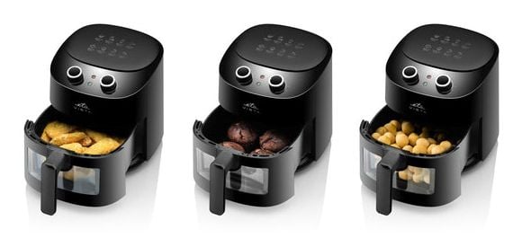 ETA Vista 0168 90000 - Varmluftsteker - 4.3 liter - 1.3 kW - svart