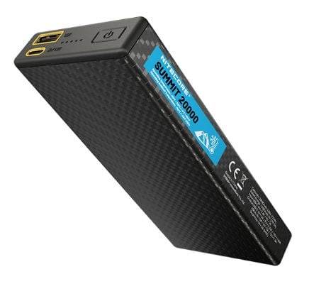 Nitecore SUMMIT 20000, 20000 mAh, Litium-Ion (Li-Ion), Power Delivery, 3,85 V, 38 W, Grå