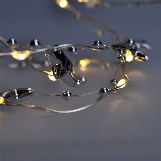 Solight Solight joulutähti glitter, kulta, metalli, 14x LED, 2x AA