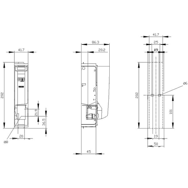 Siemens 3NP1131-1CA10, IP40, 1 stykker, 387 g, 202 mm, 135 mm, 47 mm
