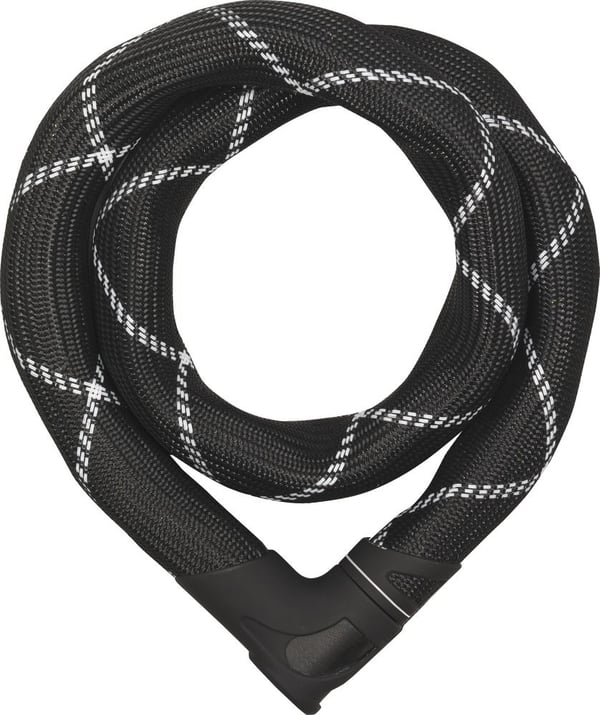 ABUS Iven Steel-O-Chain 8210/110 ketjulukko, 1100 mm, 8 mm, musta