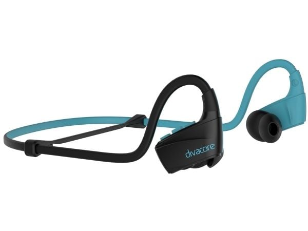 Divacore DVC4010BLU, Trådløs, 20 - 20000 Hz, Idretter, 12 g, Hodesett, Sort, Blå