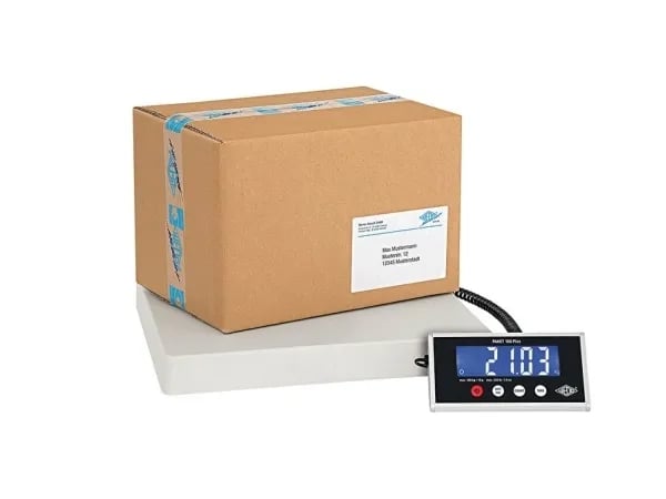 Wedo 50 7610010, Sähkökäyttöinen postivaaka, 100 kg, 10 g, 50 g, Harmaa, 400 mm