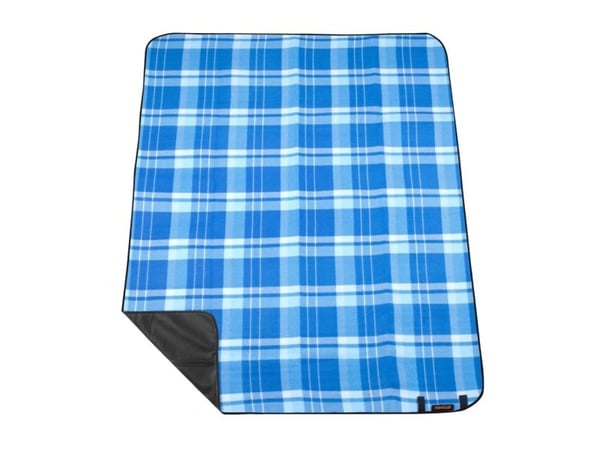 Spokey Picnic Flannel, 130 x 150 cm, Blå, Mønster, Polyester, Skum