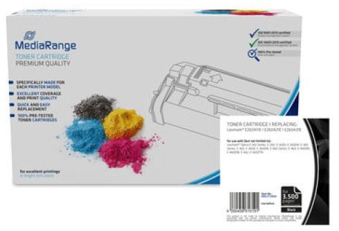 MediaRange MRLXT260A, 3500 sider, Sort, 1 stykker